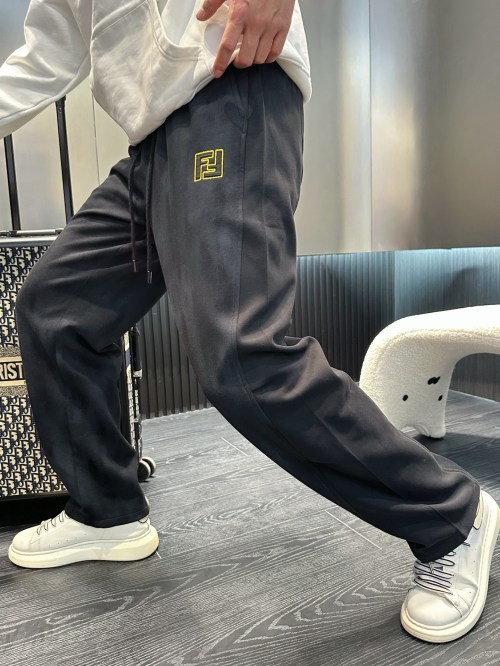 Fendi Logo Casual Broek - Nieuwe Collectie 2025 - Hoogwaardige Stof 1 Fendi Logo Casual Broek - Nieuwe Collectie 2025 - Hoogwaardige Stof