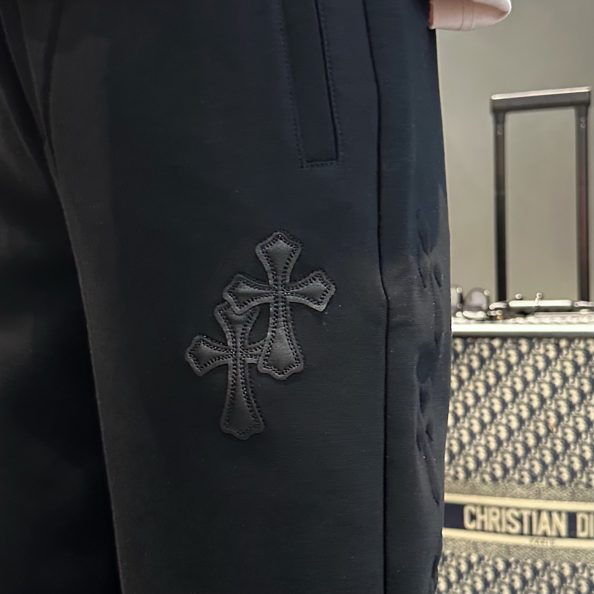 Chrome Hearts 2025 New Spring Black Casual Pants with Classic Logo 8 i1737955214508 7336 0 6