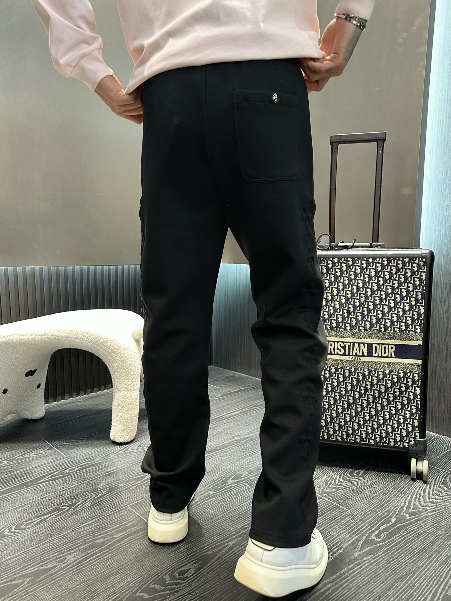 Chrome Hearts 2025 New Spring Black Casual Pants with Classic Logo 5 i1737955214801 6874 0 4