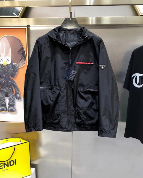 Prada 2025 Spring Lightweight Hooded Jacket - Breathable & Comfortable