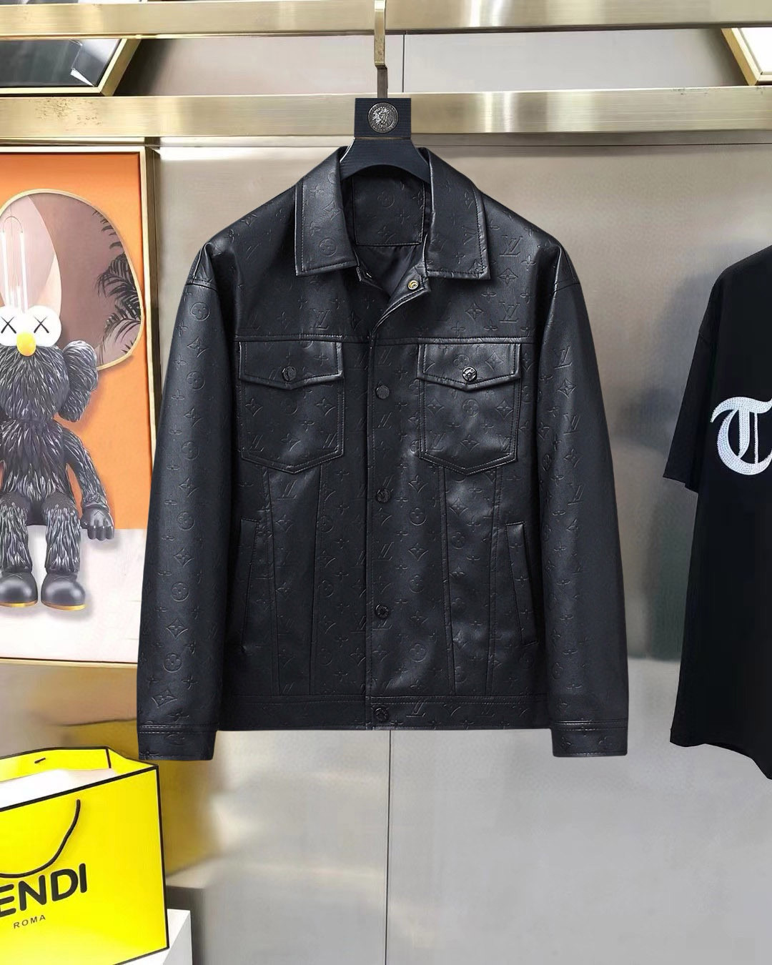 Louis Vuitton 2025SS Men's Black Leather Jacket - Premium Quality 2 i1739015531308 1863 0 7