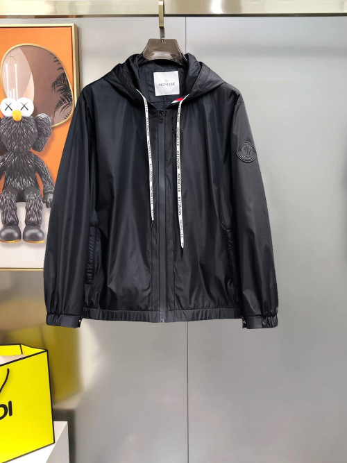 Moncler Men's Spring 2025 Black Lightweight Hooded Jacket 1 Moncler Men's Spring 2025 Black Lightweight Hooded Jacket