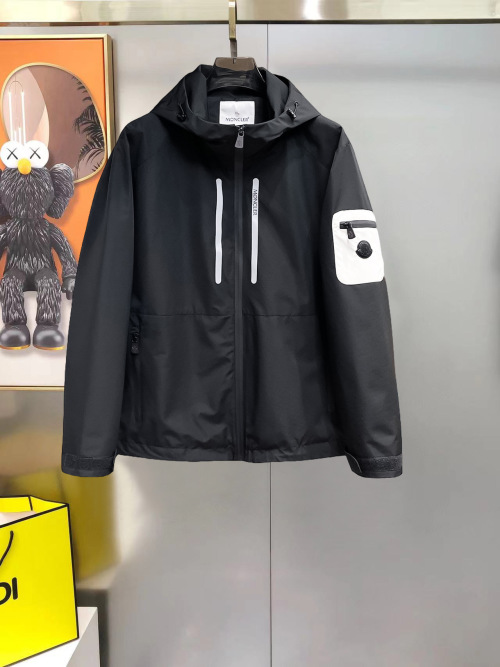 Moncler Men's Spring Lightweight Jacket Black Windbreaker, Sizes M-3XL 1 Moncler Men's Spring Lightweight Jacket Black Windbreaker, Sizes M-3XL