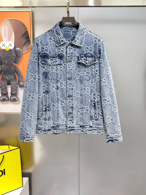 Chaqueta Vaquera Gucci para Hombre, Diseño Clásico y Moderno 1 Chaqueta Vaquera Gucci para Hombre, Diseño Clásico y Moderno