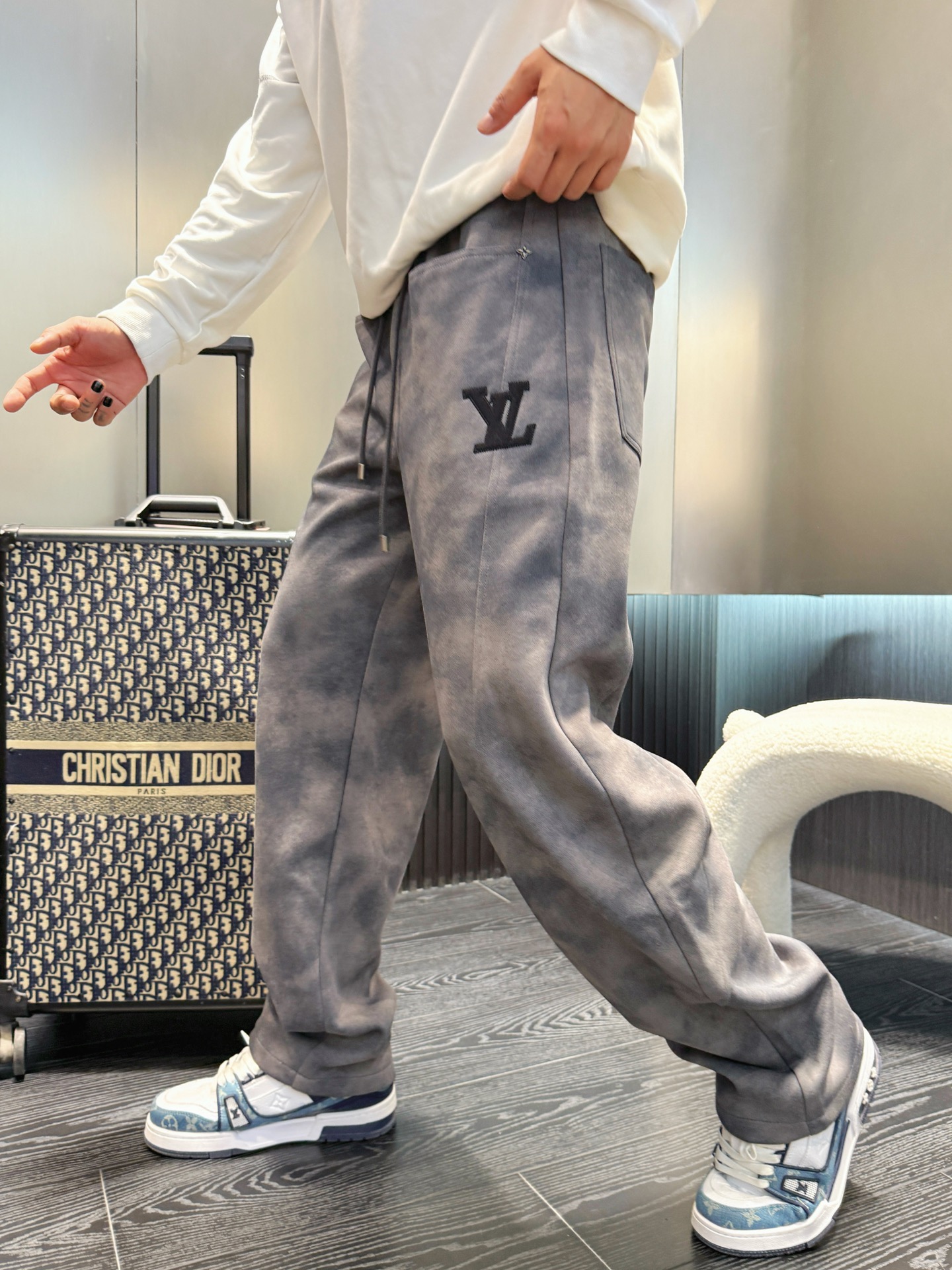 Louis Vuitton Men's Casual Pants - Classic Logo Design, Ultimate Comfort