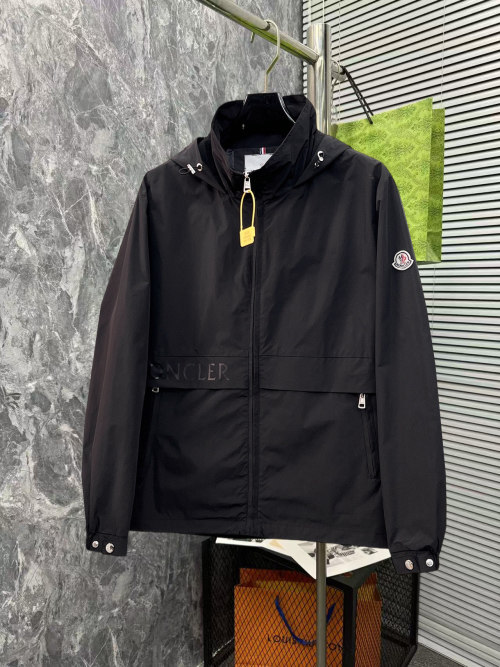 Moncler Men's 2025 Fall/Winter Black Windbreaker Jacket - Original Design 1 Moncler Men's 2025 Fall/Winter Black Windbreaker Jacket - Original Design