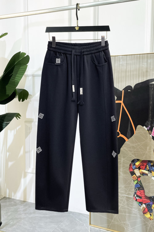 Givenchy Men's Black Logo Print Drawstring Lounge Pants Trousers 1 Givenchy Men's Black Logo Print Drawstring Lounge Pants Trousers