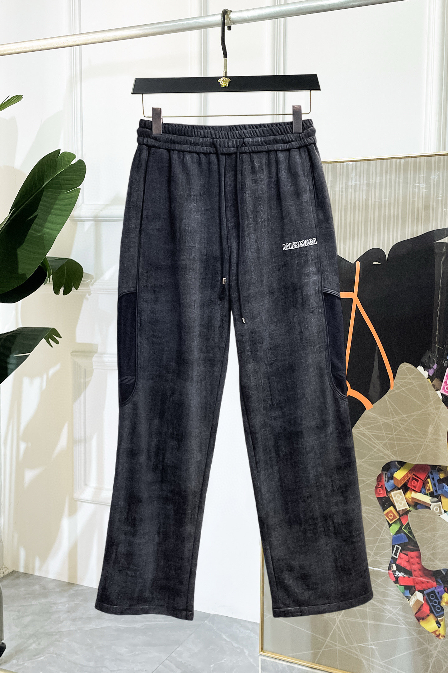 Balenciaga Men's Logo Print Sweatpants, Casual Trousers, Size M-3XL