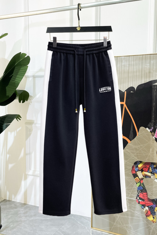 Louis Vuitton 2025 Fall/Winter Black Casual Pants with Logo - Stylish & Comfy 1 Louis Vuitton 2025 Fall/Winter Black Casual Pants with Logo - Stylish & Comfy