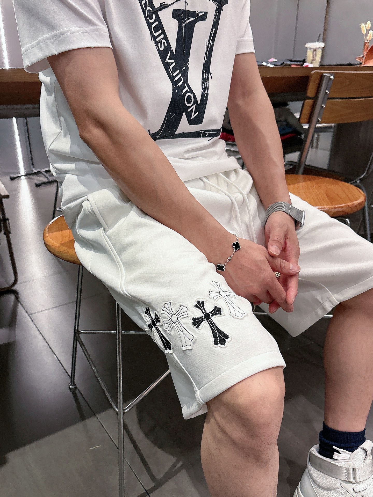 克罗心  三标齐全    2026夏季新款男士休闲短裤，高级定制面料透气面料 透气弹力舒适度极高，细节无