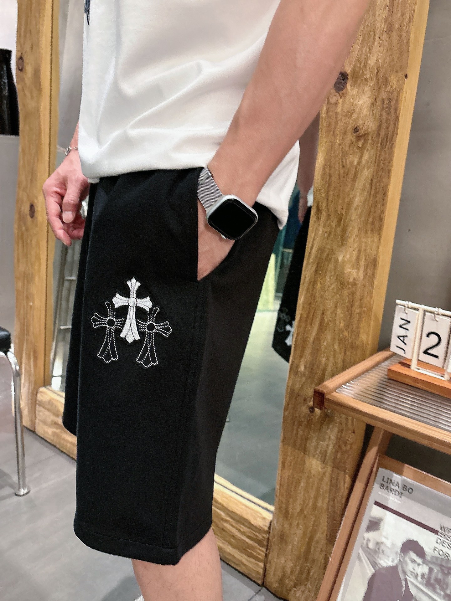 克罗心  三标齐全    2026夏季新款男士休闲短裤，高级定制面料透气面料 透气弹力舒适度极高，细节无