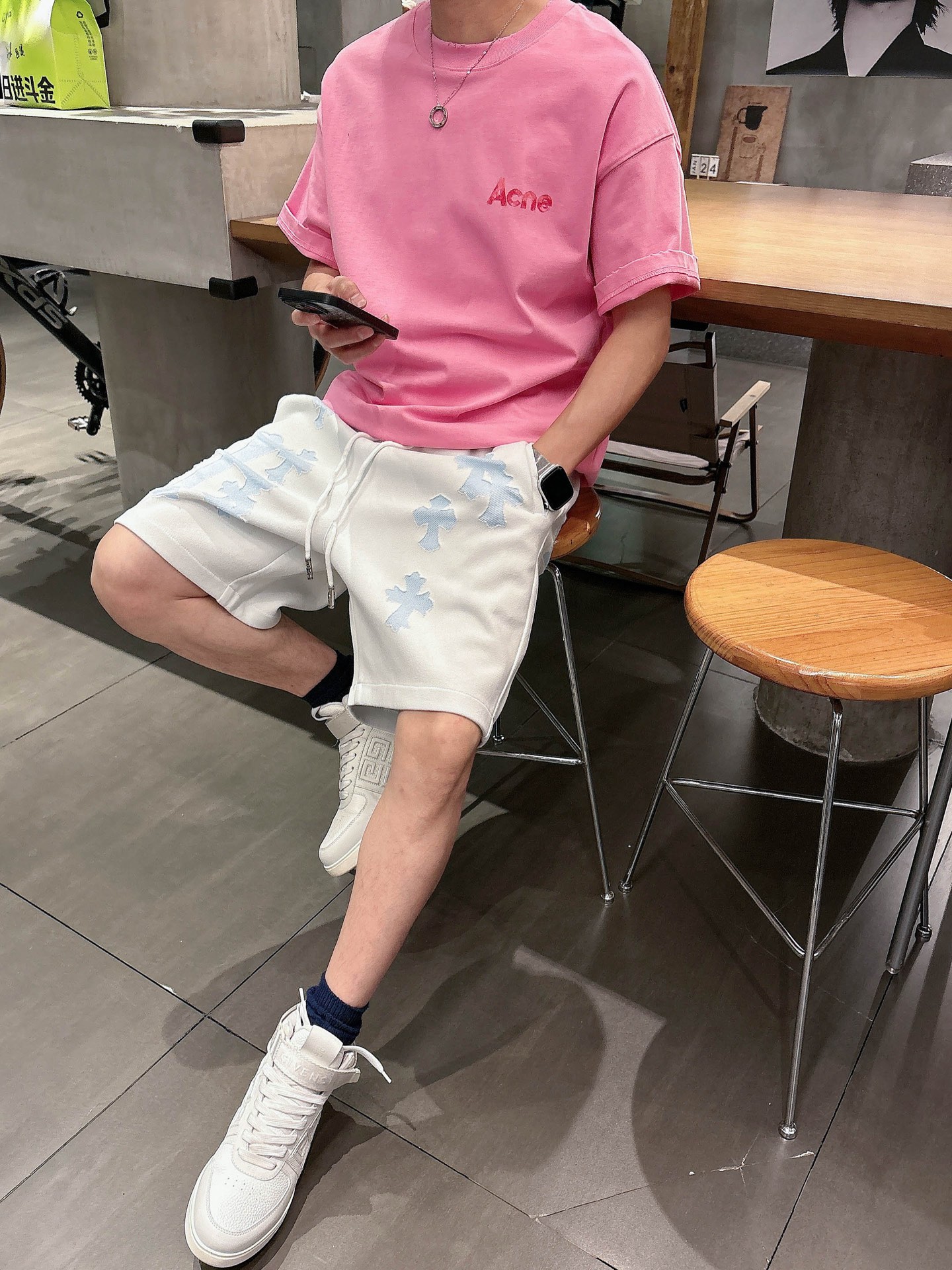 克罗心  三标齐全    2026夏季新款男士休闲短裤，高级定制面料透气面料 透气弹力舒适度极高，细节无