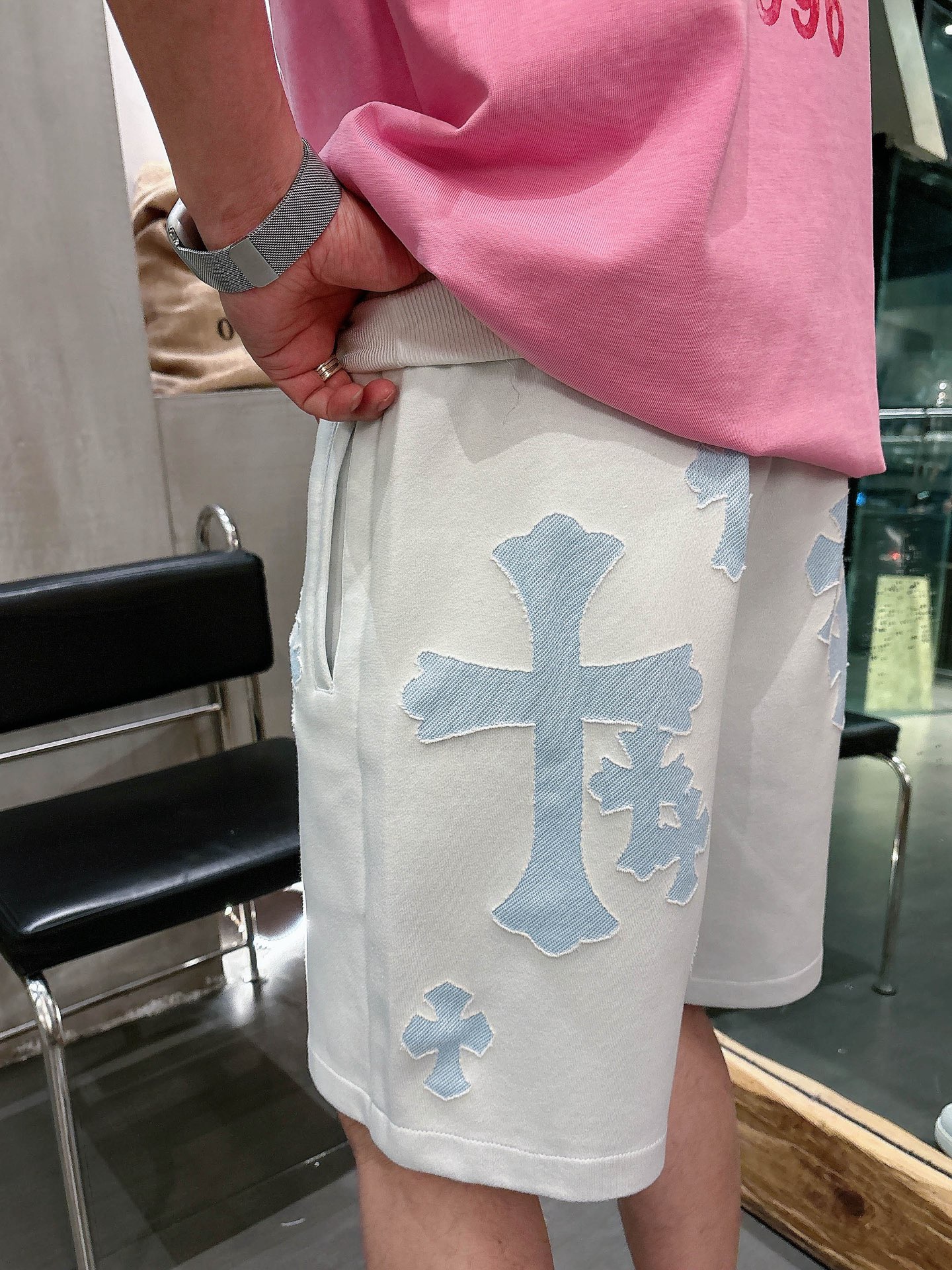 克罗心  三标齐全    2026夏季新款男士休闲短裤，高级定制面料透气面料 透气弹力舒适度极高，细节无