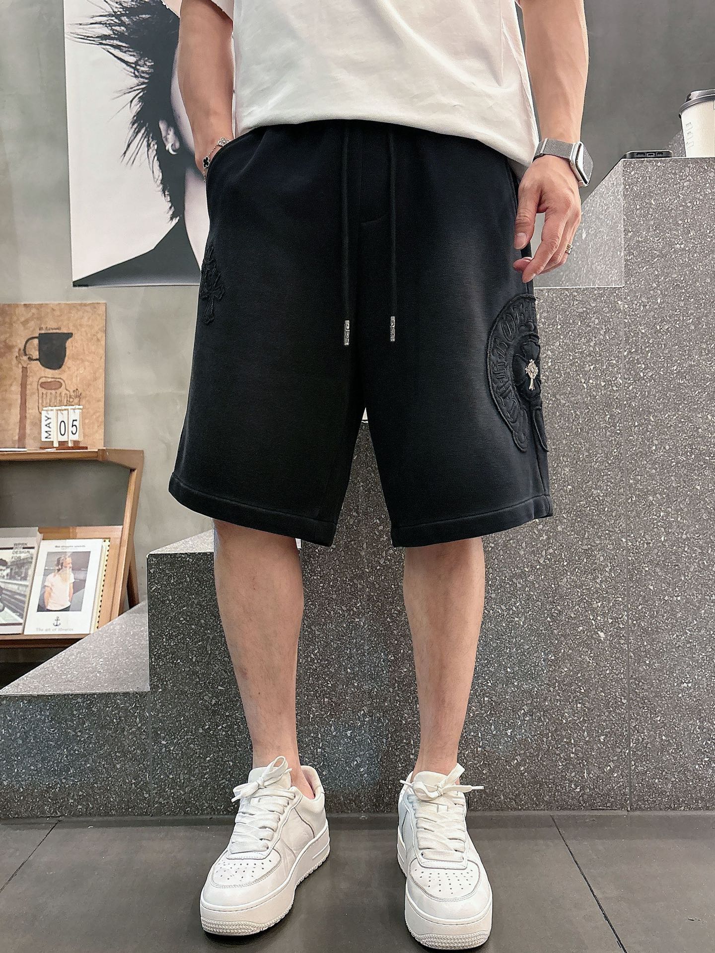克罗心  三标齐全    2026夏季新款男士休闲短裤，高级定制面料透气面料 透气弹力舒适度极高，细节无