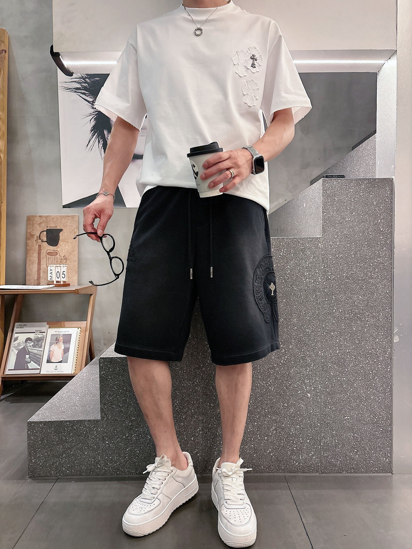 克罗心  三标齐全    2026夏季新款男士休闲短裤，高级定制面料透气面料 透气弹力舒适度极高，细节无