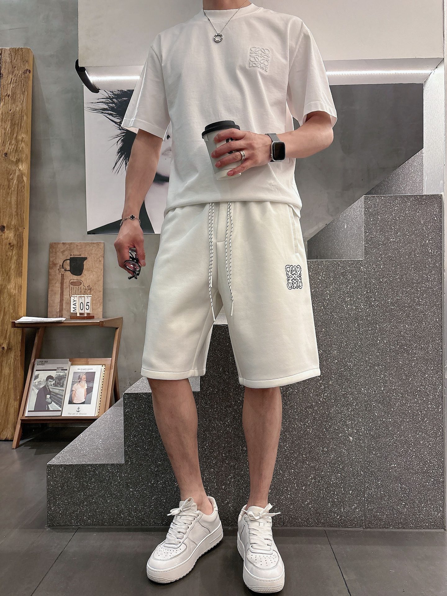 罗意威  三标齐全    2026夏季新款男士休闲短裤，高级定制面料透气面料 透气弹力舒适度极高，细节无