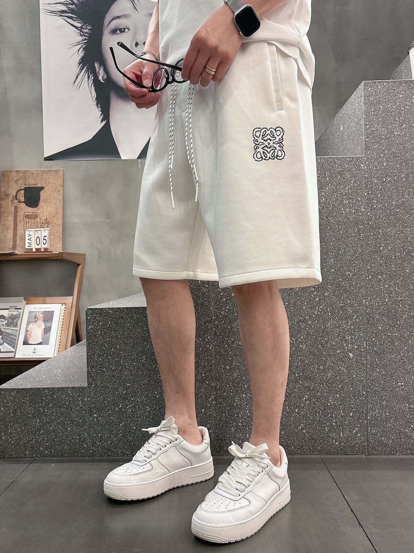 罗意威  三标齐全    2026夏季新款男士休闲短裤，高级定制面料透气面料 透气弹力舒适度极高，细节无