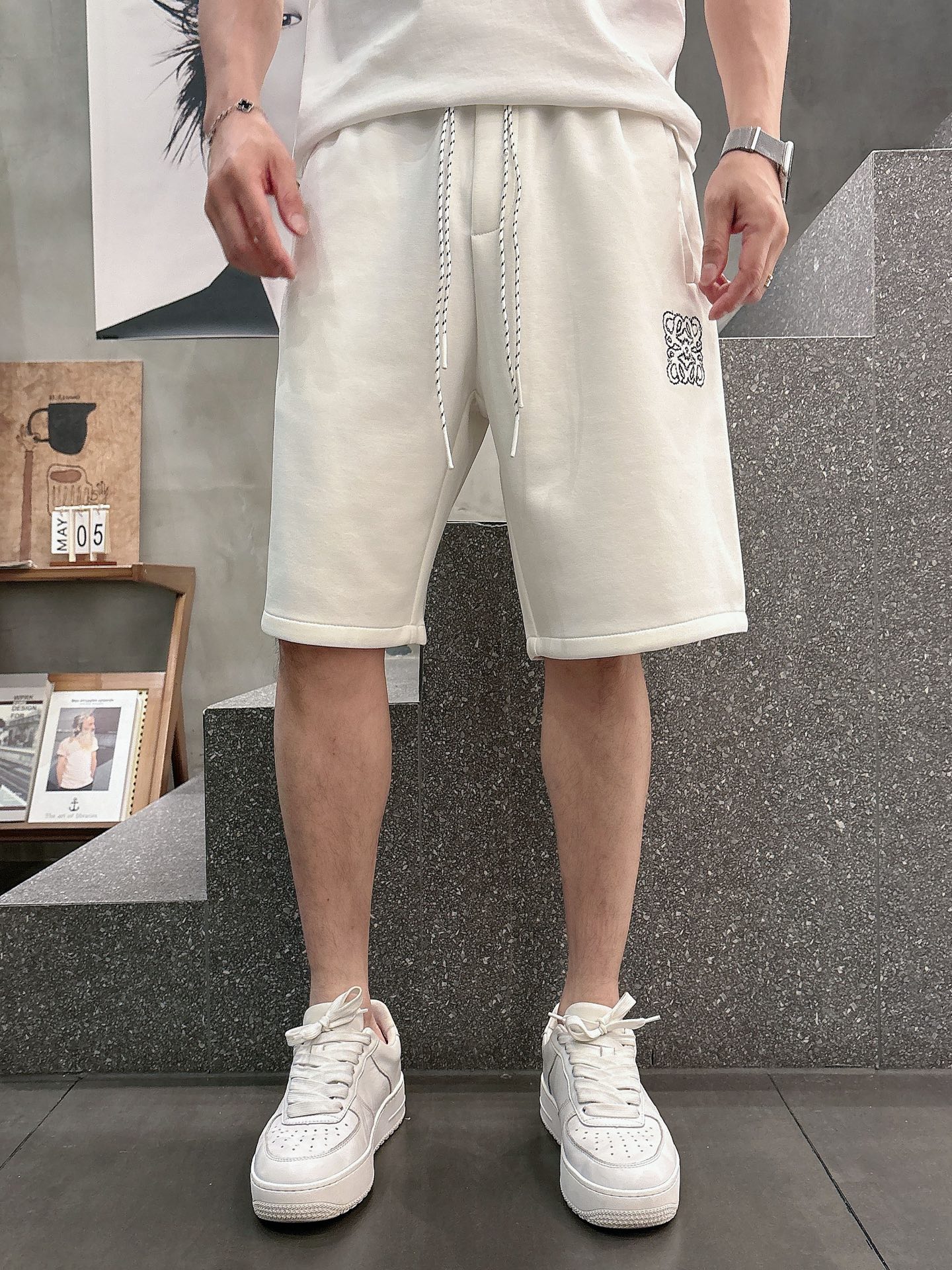 罗意威  三标齐全    2026夏季新款男士休闲短裤，高级定制面料透气面料 透气弹力舒适度极高，细节无