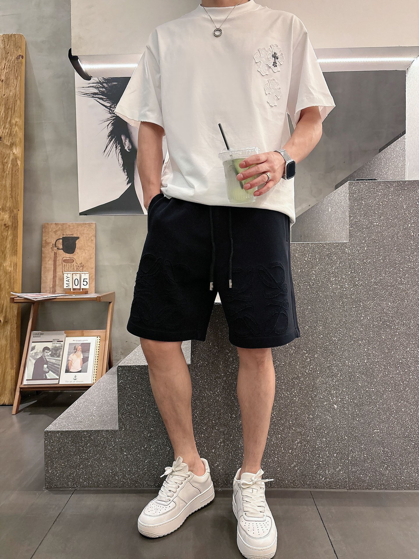 罗意威  三标齐全    2026夏季新款男士休闲短裤，高级定制面料透气面料 透气弹力舒适度极高，细节无