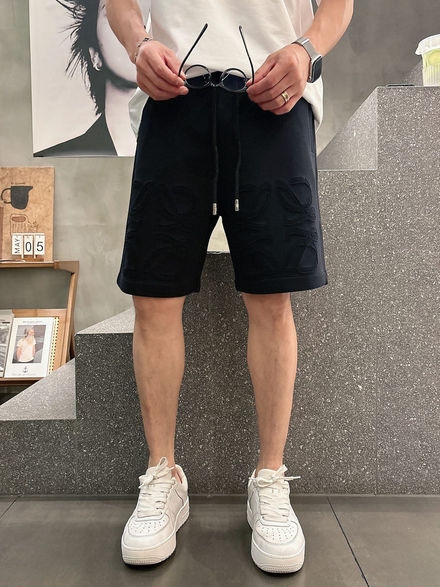 罗意威  三标齐全    2026夏季新款男士休闲短裤，高级定制面料透气面料 透气弹力舒适度极高，细节无