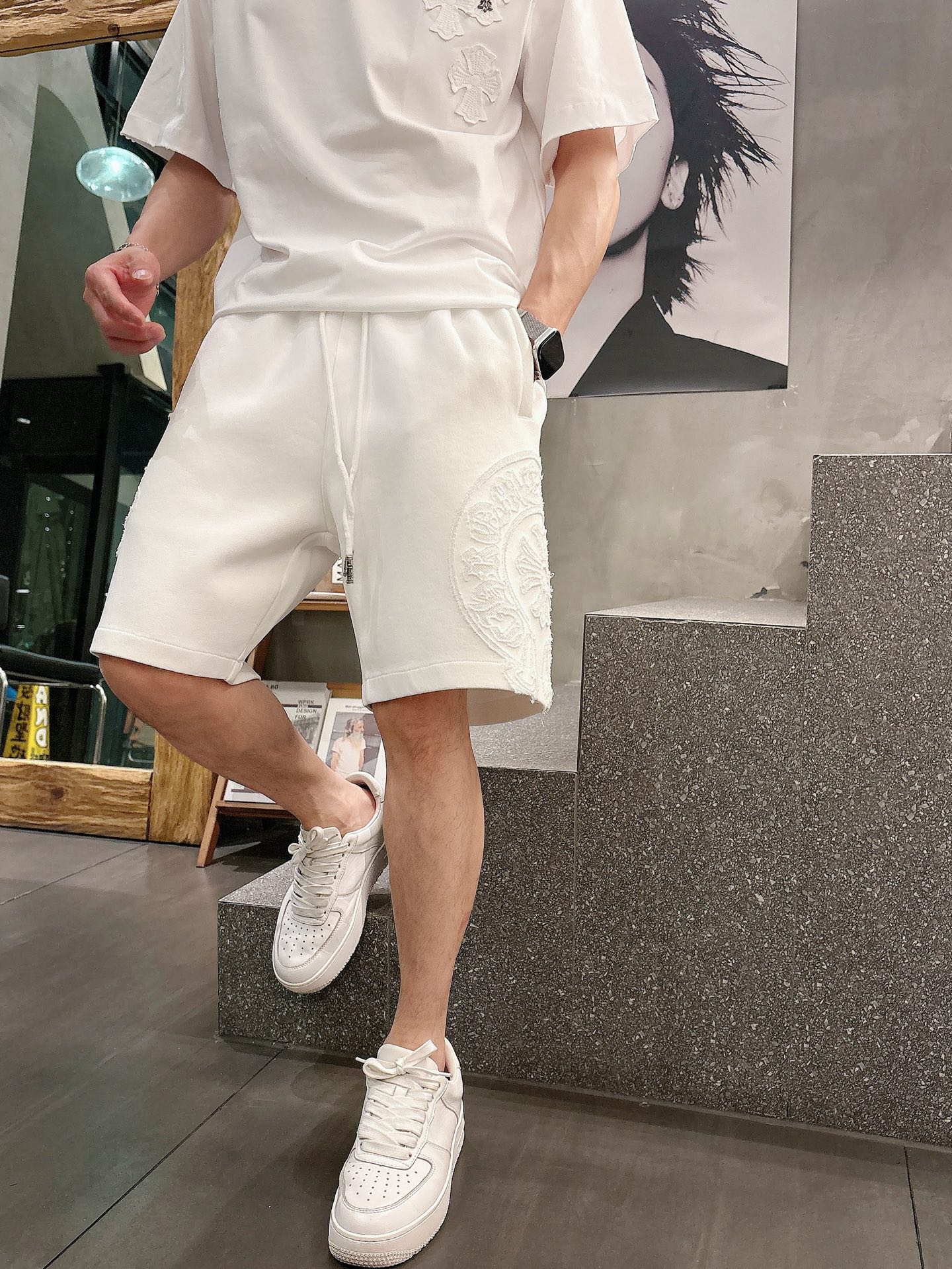 克罗心  三标齐全    2026夏季新款男士休闲短裤，高级定制面料透气面料 透气弹力舒适度极高，细节无