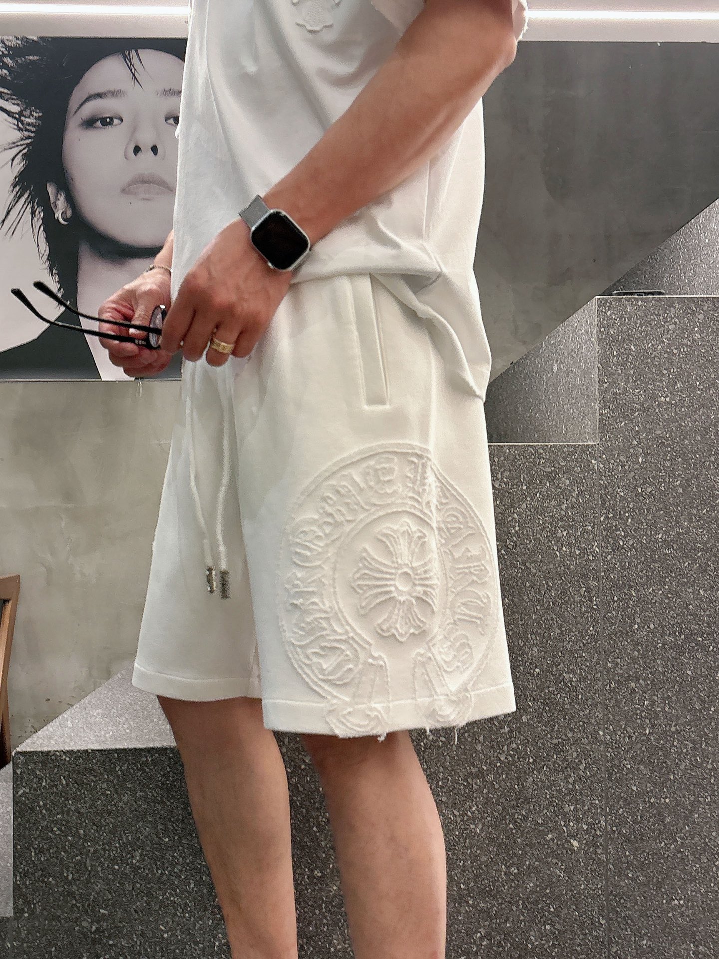 克罗心  三标齐全    2026夏季新款男士休闲短裤，高级定制面料透气面料 透气弹力舒适度极高，细节无