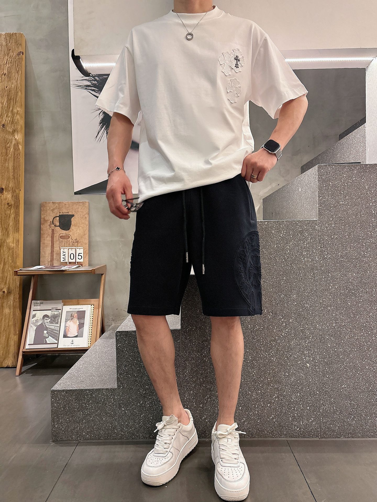 克罗心  三标齐全    2026夏季新款男士休闲短裤，高级定制面料透气面料 透气弹力舒适度极高，细节无