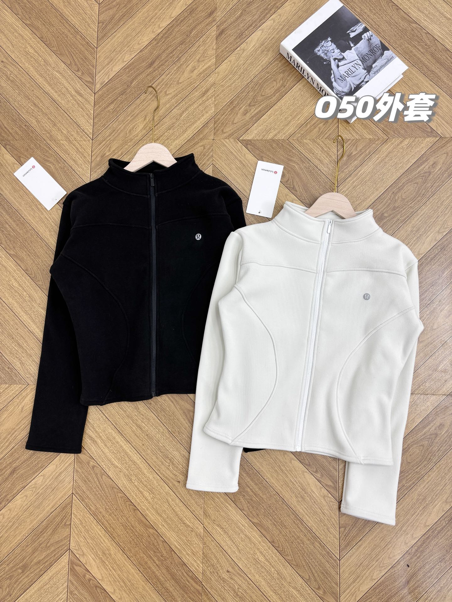 Lululemon jacket everyday black and white yoga