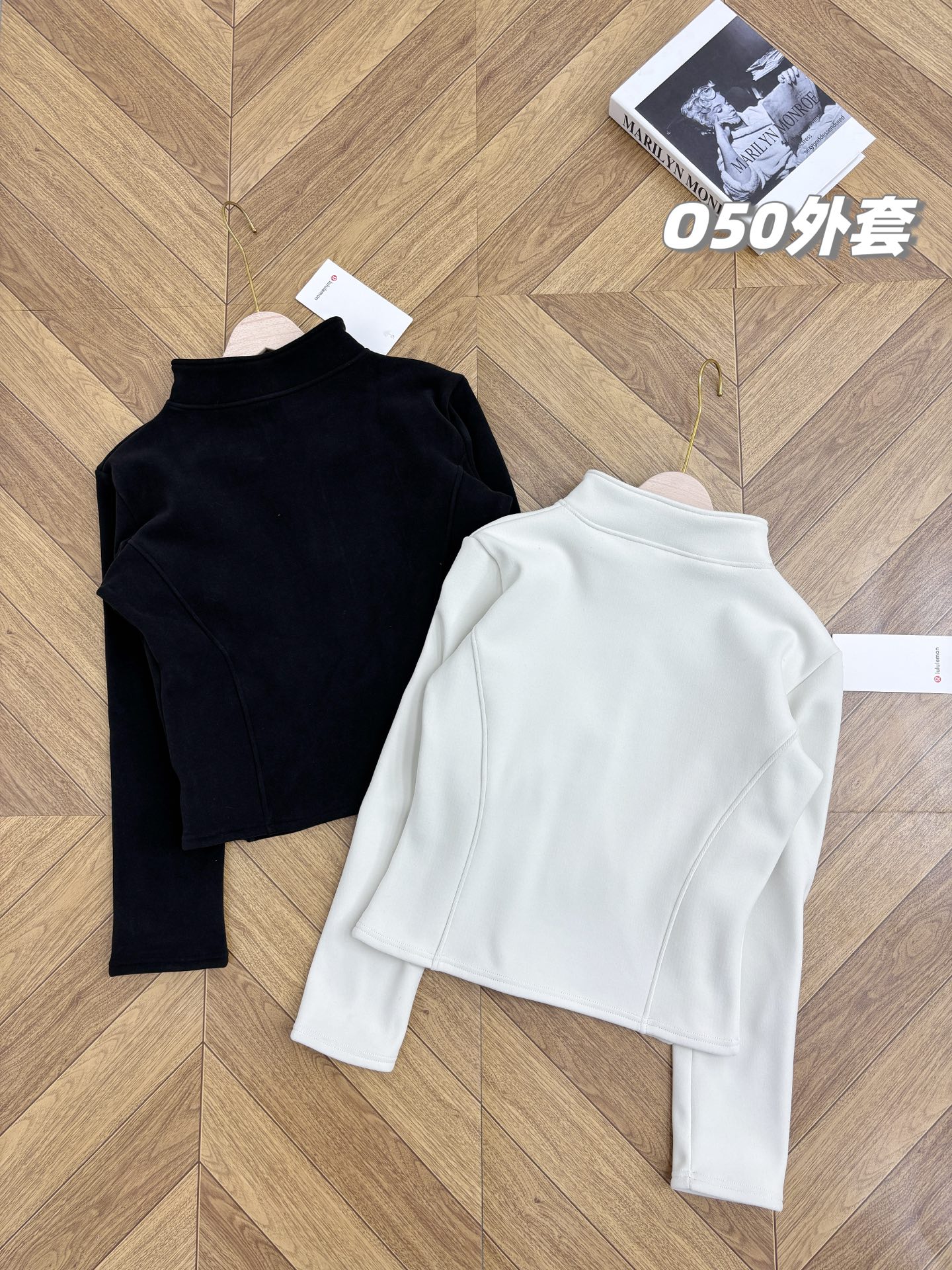 Lululemon jacket everyday black and white yoga