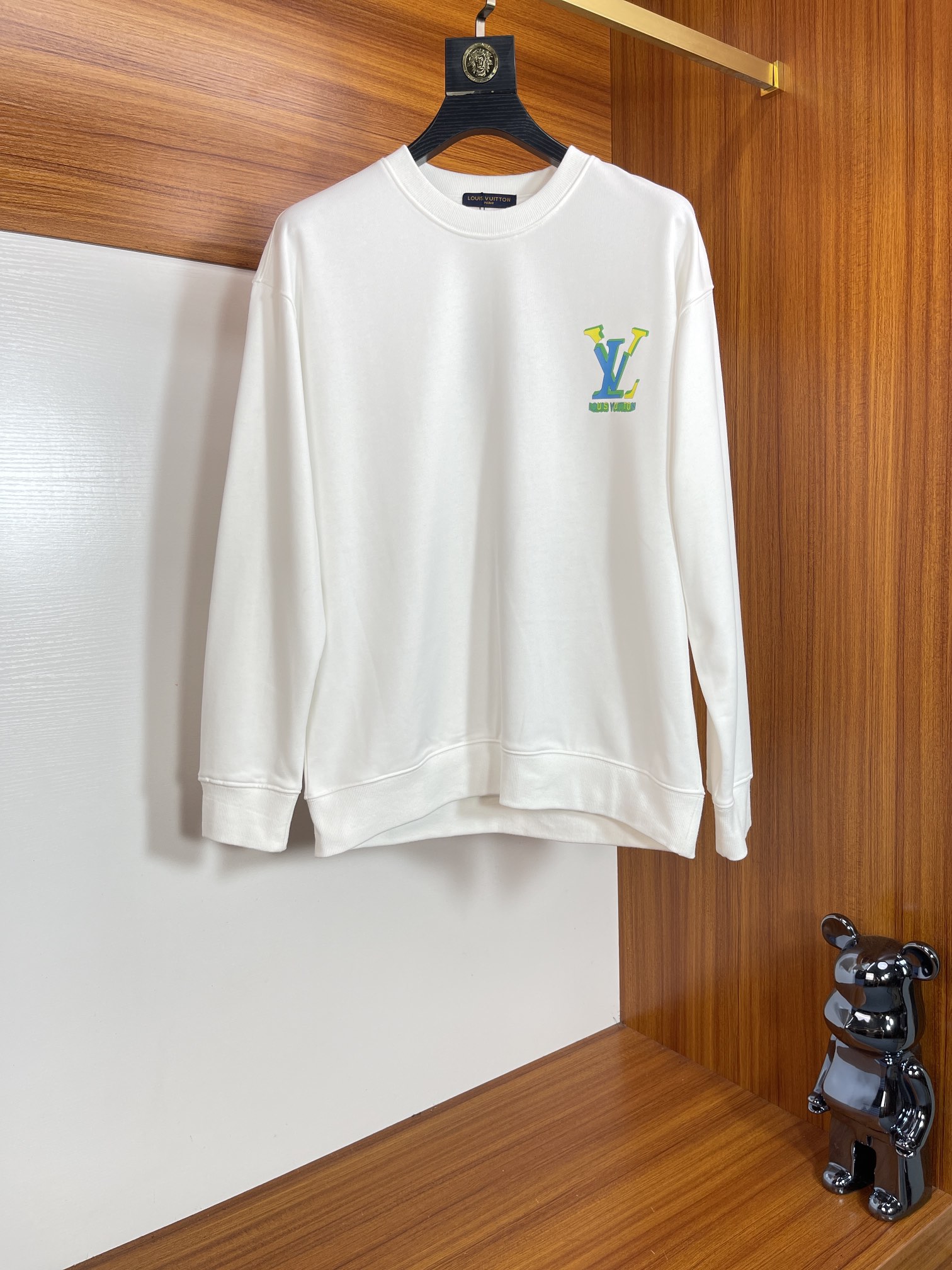 Louis Vuitton 2025 Fall/Winter White Cotton Sweatshirt with Logo
