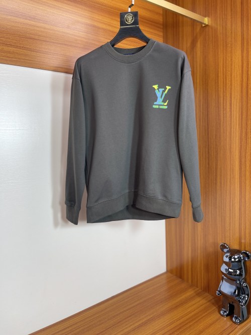 Louis Vuitton 2025 FW Cotton Sweatshirt with 3D Logo - Unisex Style 1 Louis Vuitton 2025 FW Cotton Sweatshirt with 3D Logo - Unisex Style
