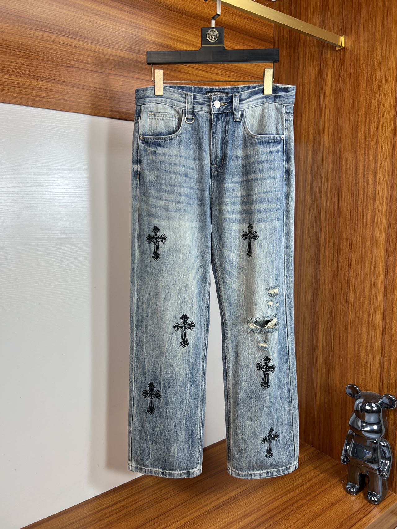 NO:441507,ch/Croxin New spring and summer products, complete three standards, jeans, good products, don't need to introduce too much, look at the details, counter number 29-38, 175/140, upper body 32, chrome hearts, jeans, alexander wang19860909ch/克罗心 春夏新品 三标齐全 牛仔裤 好货不用过多介绍 看细节 专柜码数29-38 175/140上身32码,,chrome hearts,jeans,alexander wang,Men's clothing