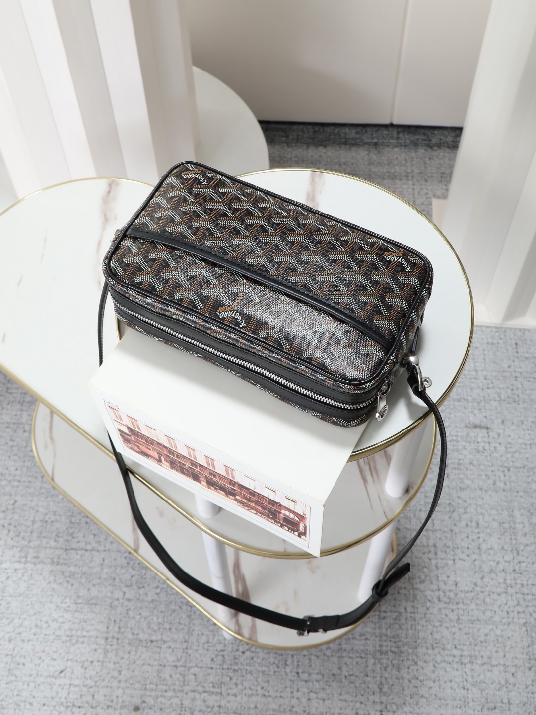 NO:214092,226 black details close-up, Goya, original leather19860909226黑色细节特写,戈雅，原厂皮,Bag