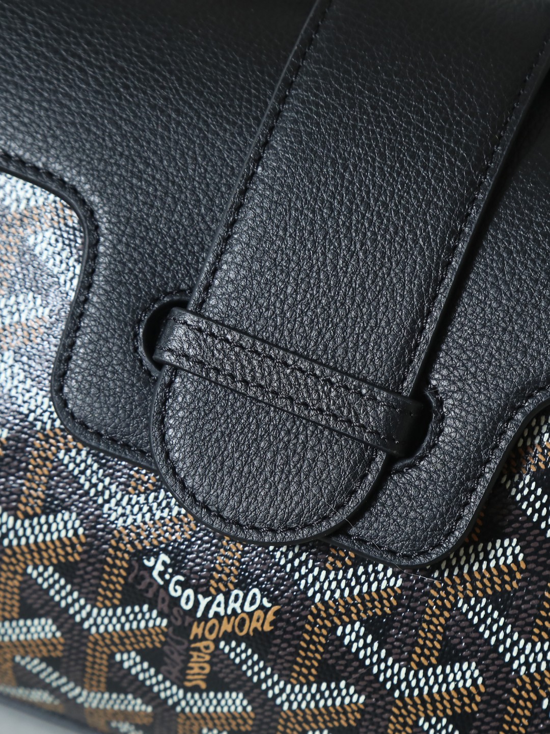 NO:214152,Black details close-up, Goya, original leather19860909黑色细节特写,戈雅，原厂皮,Bag