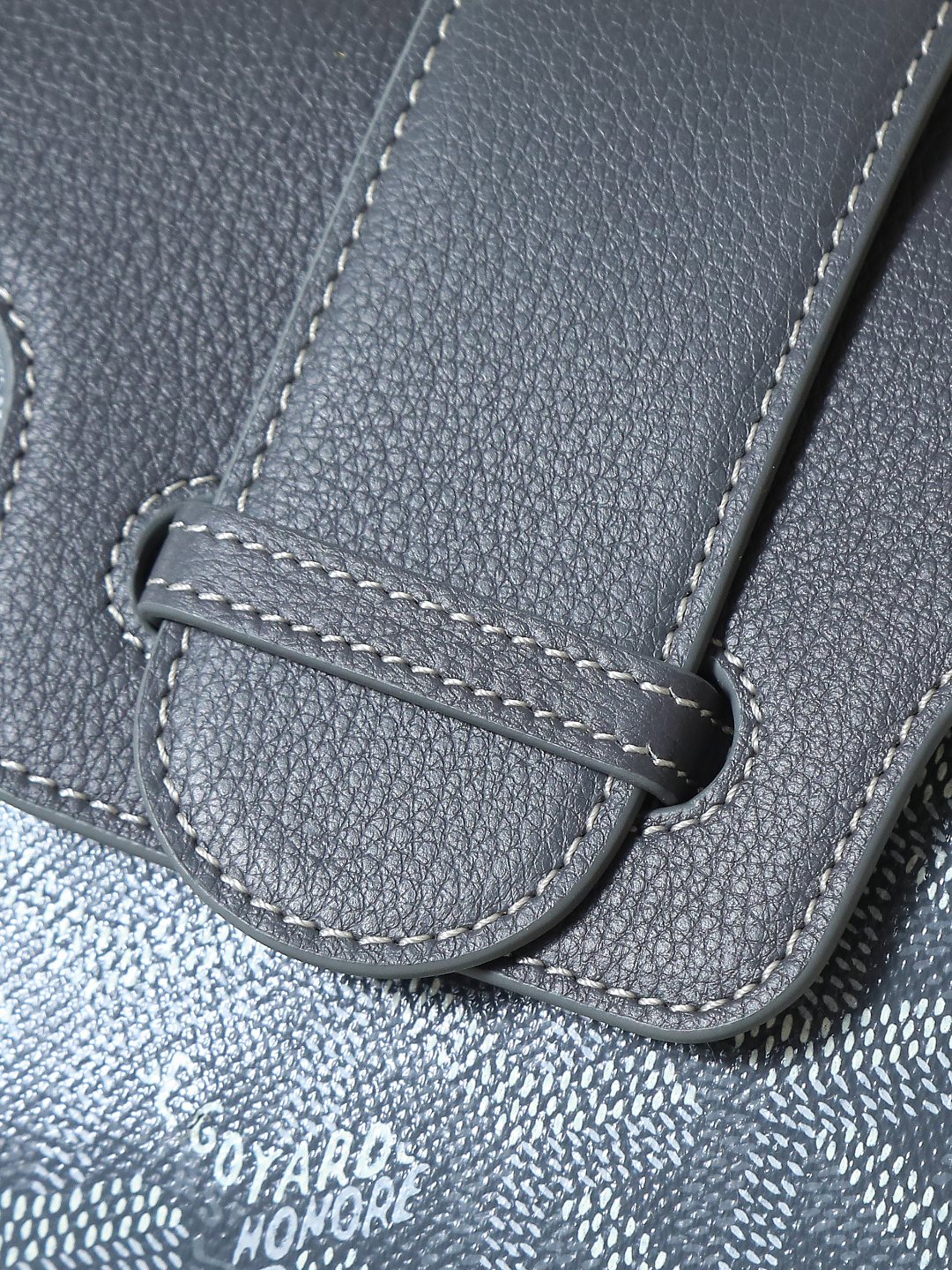 NO:214154,Grey details close-up, Goya, original leather19860909灰色细节特写,戈雅，原厂皮,Bag