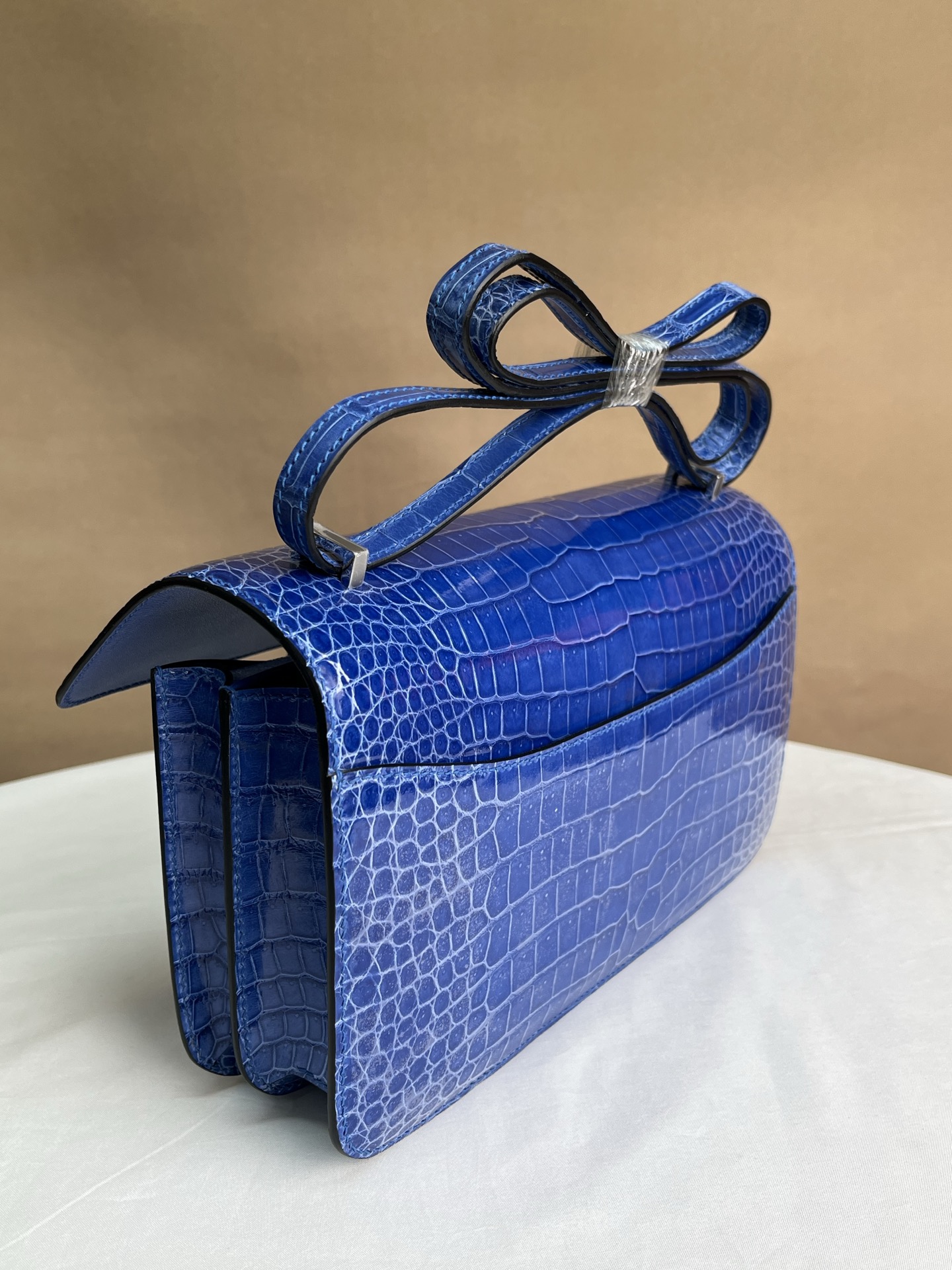 Hermes Constance 26 Electric blue crocodile 26 shoulder everyday