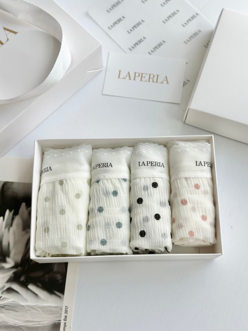 La Perla Women's Polka Dot Mesh Panties - Breathable & Comfortable Underwear 1 La Perla Women's Polka Dot Mesh Panties - Breathable & Comfortable Underwear