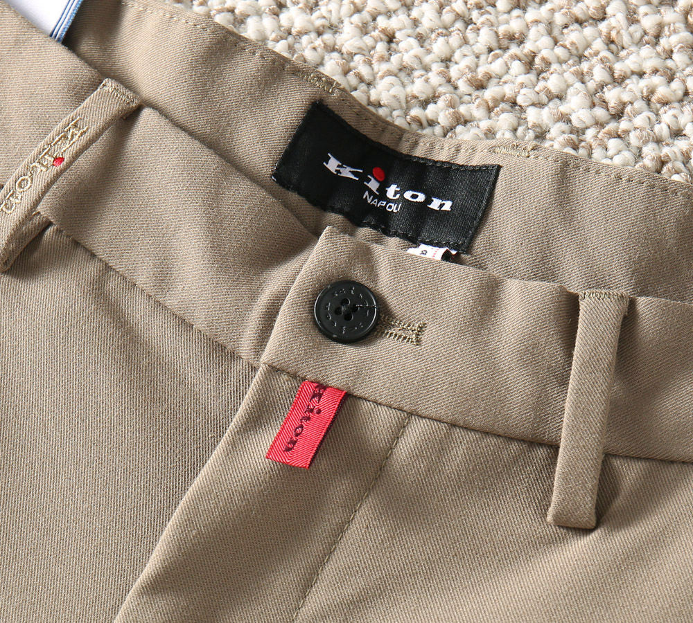 Kiton2025SS Men’s Shorts: Versatile Style with SLP Tone and Exceptional Craftsmanship - 图片 4