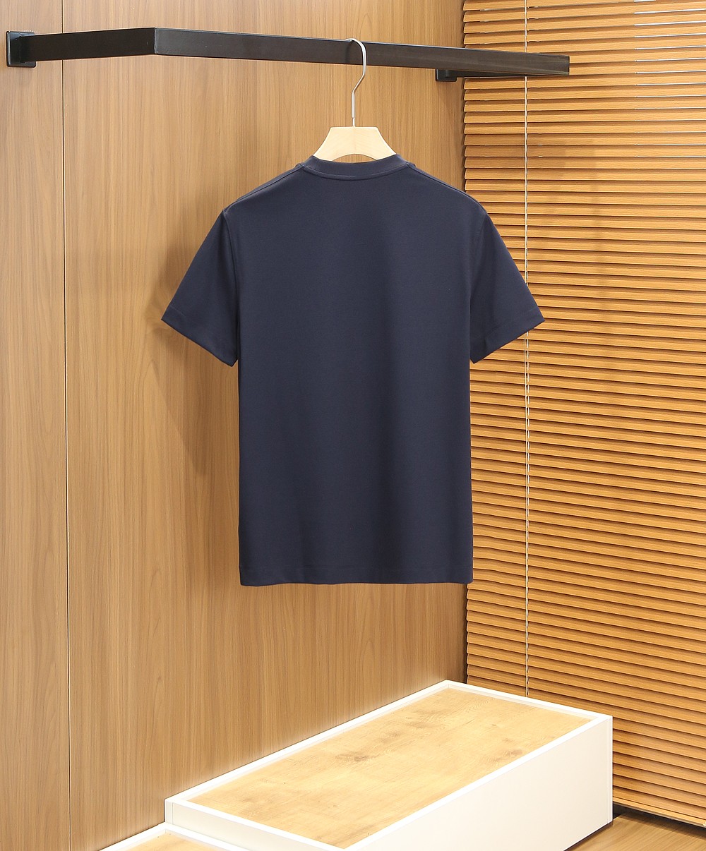 🌾ZZ杰尼亚春夏新款首发专柜最新款短袖圆领T恤 高端订制 设计前卫时尚！品牌logo重工艺设计 高端定制