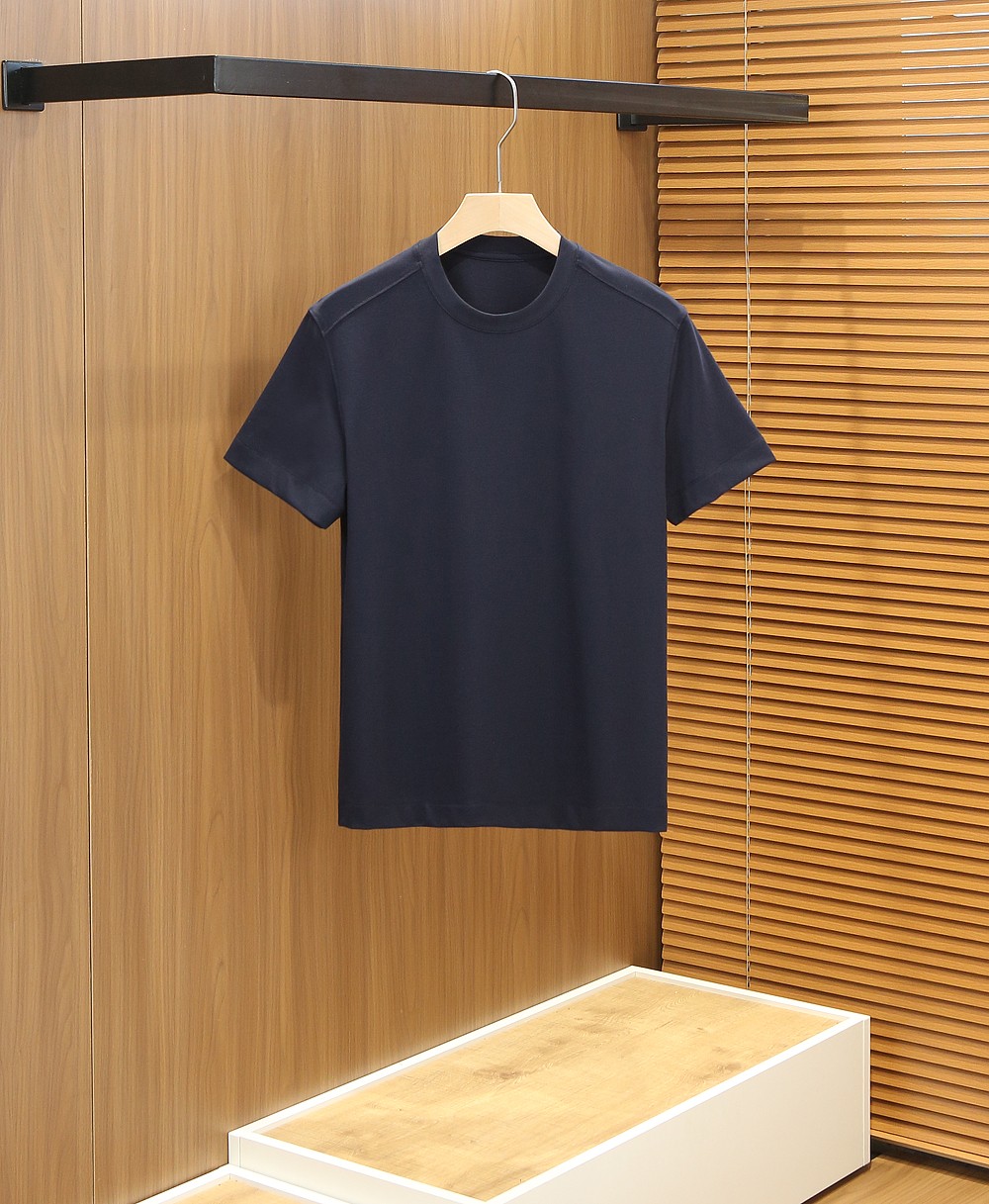 🌾ZZ杰尼亚春夏新款首发专柜最新款短袖圆领T恤 高端订制 设计前卫时尚！品牌logo重工艺设计 高端定制