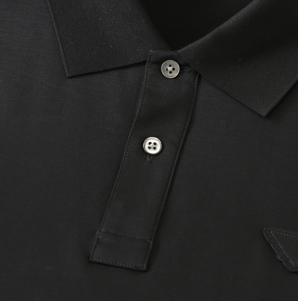 🌾普拉达P家经典翻领Polo春夏新款首发专柜最新款高端订制 高端定制匹马棉＋桑蚕丝＋莫代尔面料.手感柔软