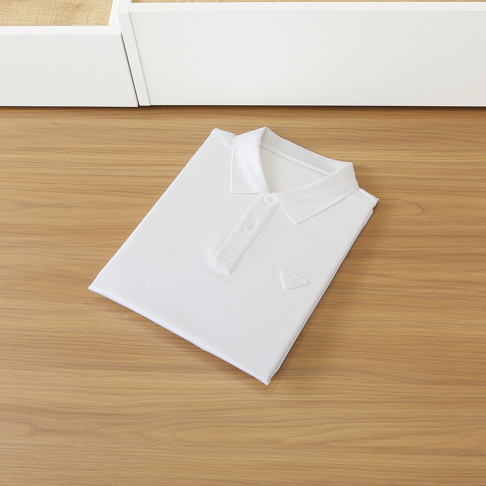 🌾普拉达P家经典翻领Polo春夏新款首发专柜最新款高端订制 高端定制匹马棉＋桑蚕丝＋莫代尔面料.手感柔软