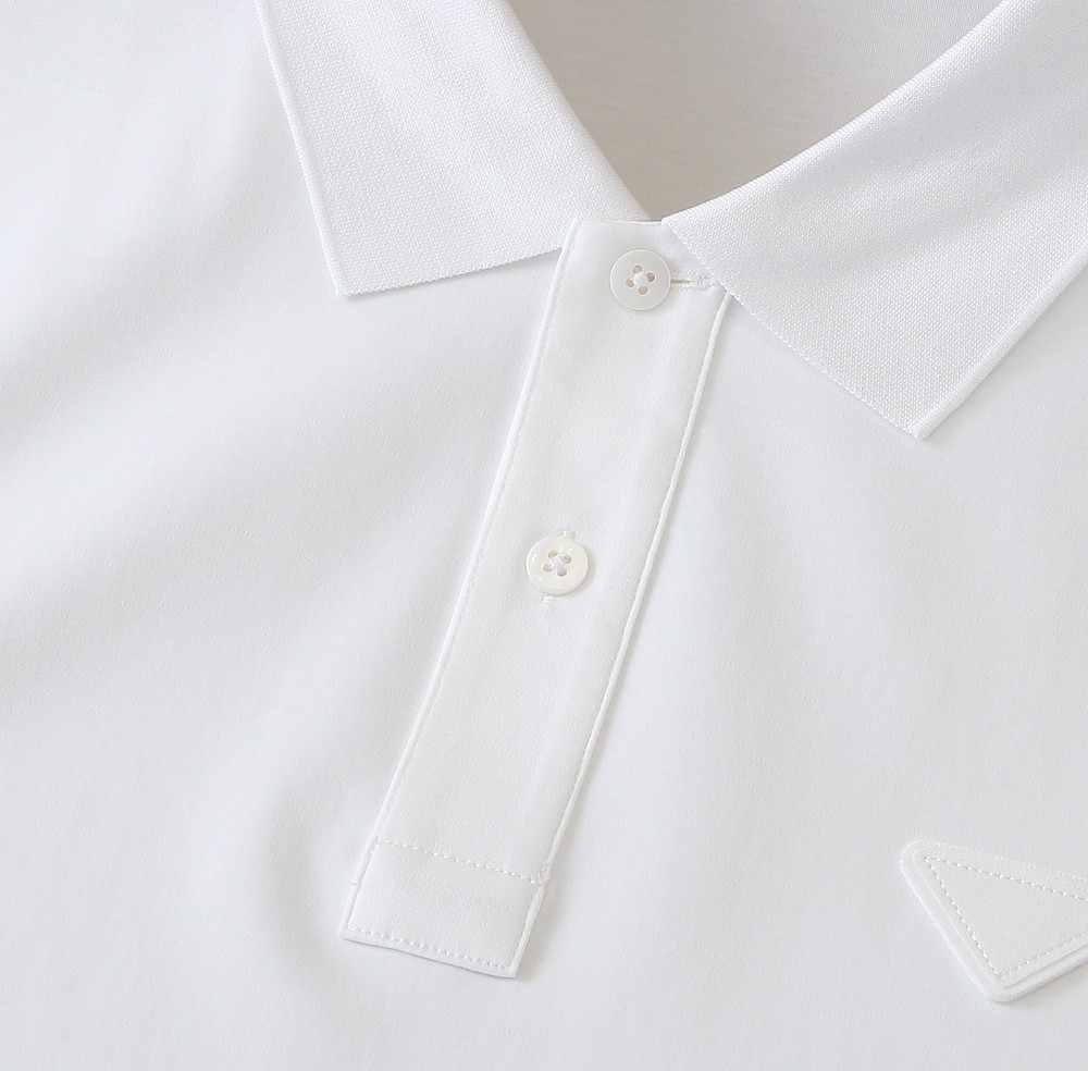 🌾普拉达P家经典翻领Polo春夏新款首发专柜最新款高端订制 高端定制匹马棉＋桑蚕丝＋莫代尔面料.手感柔软