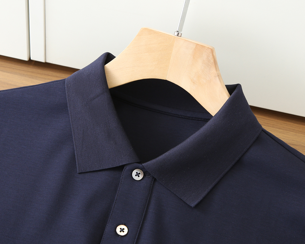 🌾普拉达P家经典翻领Polo春夏新款首发专柜最新款高端订制 高端定制匹马棉＋桑蚕丝＋莫代尔面料.手感柔软