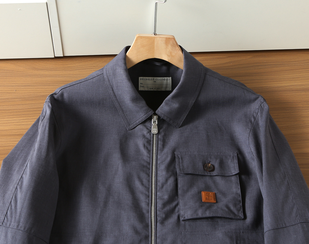 🌾BC-Brunello Cucineli 2026早春新款男士亚麻夹克外套，众多明星都爱穿的时尚百搭单