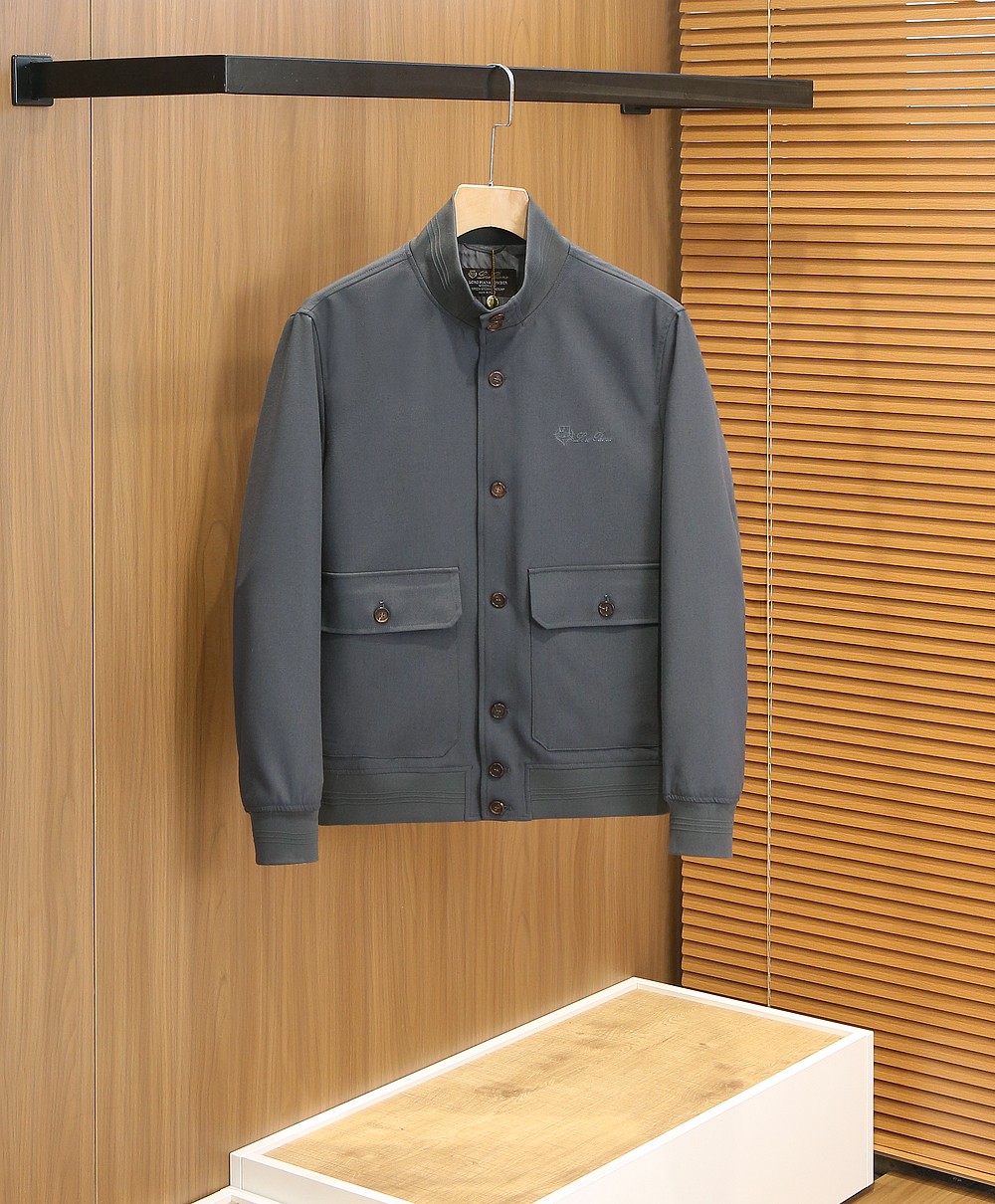 🌾lP🆕诺悠翩雅2026FW春夏男士夹克外套！高端老钱味十足！提供三种颜色选择，分别是深灰色和卡其色 米