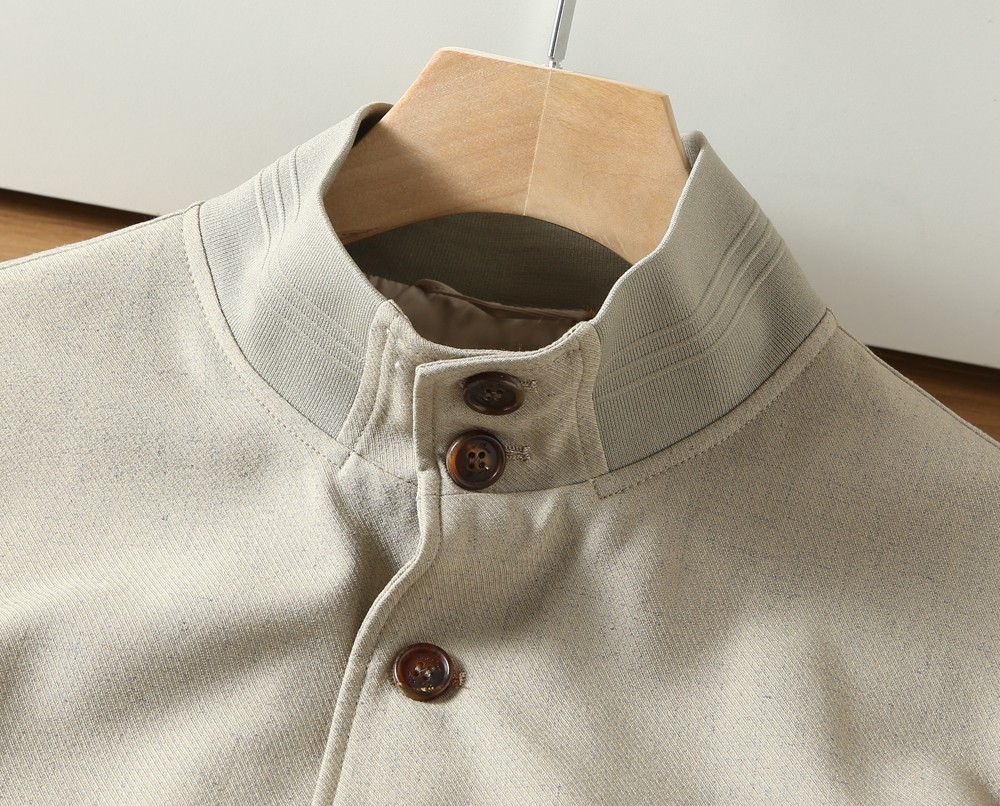 🌾lP🆕诺悠翩雅2026FW春夏男士夹克外套！高端老钱味十足！提供三种颜色选择，分别是深灰色和卡其色 米