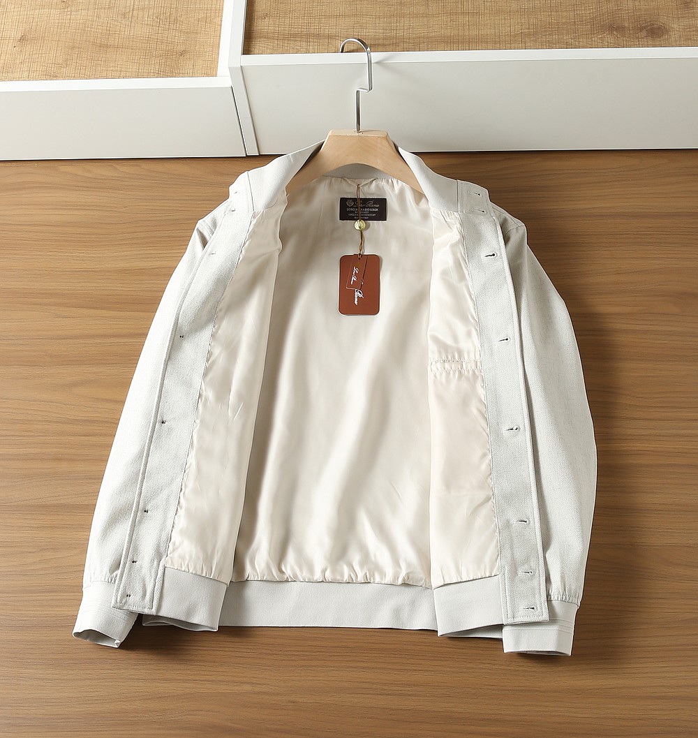 🌾lP🆕诺悠翩雅2026FW春夏男士夹克外套！高端老钱味十足！提供三种颜色选择，分别是深灰色和卡其色 米