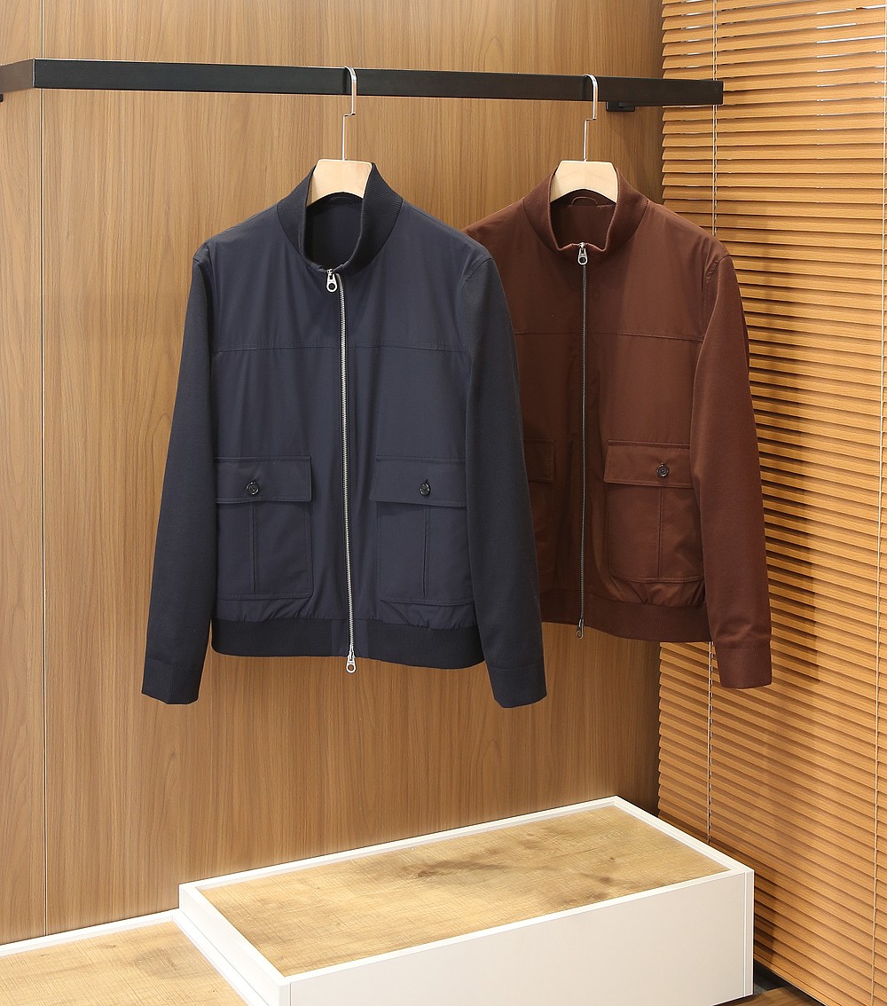 🌾lP🆕针织绣拼接设计风衣外套尺寸表……A505