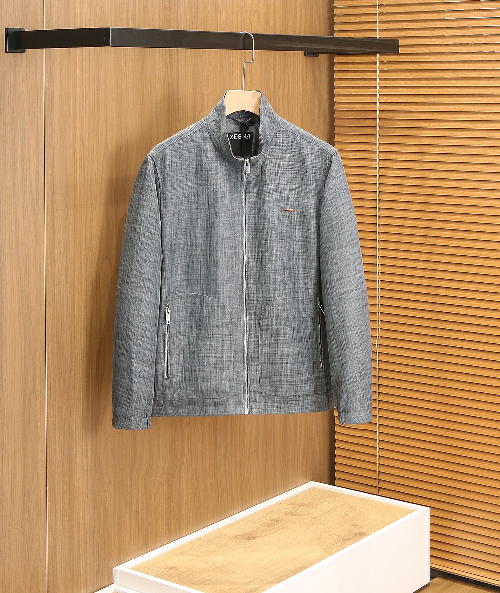 🌾杰尼亚2026早春新款男士亚麻夹克外套，众多明星都爱穿的时尚百搭单品！喜欢经典简约的朋友,一定不能错过